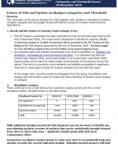 Briefing Note 21: Future of FGS and Update on Budget Categories and Threshold Scores